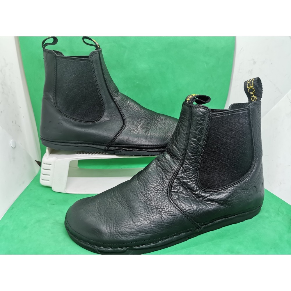 OTZ Leather High Top Black Leather Barefoot Boots Slip On Women Size 10 Men Sz 8